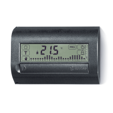 1C.71.9.003.2007 Thermostat, programmable, for indoor use, touch screen, 3 V, DC, 1 pole, 5 A, weekly, black, Finder