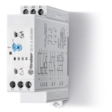 83.01.0.240.0000 Modular timer Multi-function (AI, DI, GI, SW, BE,CE, DE, WD), 24…240V АС/DC, 1CO, 16A, Finder