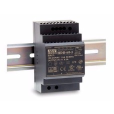 HDR-60-12 Power supply 12VDC 4.5A, DIN rail mount, MEAN WELL
