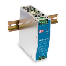 NDR-120-24 Power supply 24VDC 5A, DIN rail mount, MEAN WELL