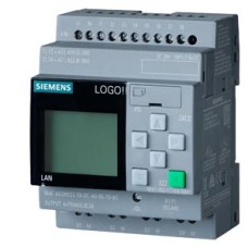 6ED1052-1CC08-0BA2 LOGO! 24CE, logic module, display power supply / I/O: 24 V/24 V/24 V trans., 8 DI (4 AI)/4 DO