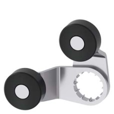 3SE5000-0AT01 Fork lever for position switch 3SE51 2 x lever made of metal with one plastic roller 19 mm each for actuator head 3SE5000-0AT10 3SE5000-0AT01 Fork lever for position switch 3SE51 2 x lever made of metal with one plastic roller 19 mm each for actuator head 3SE5000-0AT10