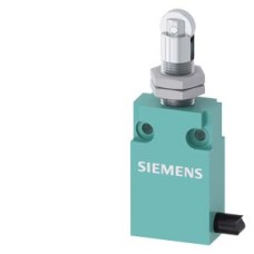 3SE5413-0CD21-1EA2 Position switch in compact design 30 mm wide with connection cable 2 m Snap-action contacts 1 NO+1 NC with roller plunger with central mounting