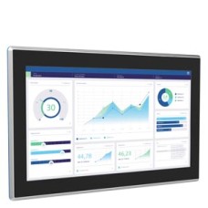 6AV2128-3UB70-0AX0 SIMATIC HMI MTP1900 Unified Comfort Panel hygienic, neutral design, IP69, stainless steel, hygienic design, 18.5" widescreen TFT display, 16 million colors, touch operation, blue FDA-compliant gasket