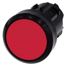 3SU1000-0AA20-0AA0 Pushbutton, 22 mm, round, plastic, red, pushbutton, flat, latching, Push-to-release mechanism