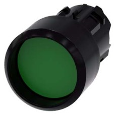3SU1000-0CB40-0AA0 Pushbutton, 22 mm, round, plastic, green, Front ring, raised momentary contact type 3SU1000-0CB40-0AA0 Pushbutton, 22 mm, round, plastic, green, Front ring, raised momentary contact type