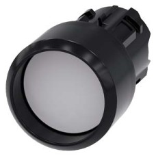 3SU1000-0CB60-0AA0 Pushbutton, 22 mm, round, plastic, white, Front ring, raised momentary contact type 3SU1000-0CB60-0AA0 Pushbutton, 22 mm, round, plastic, white, Front ring, raised momentary contact type