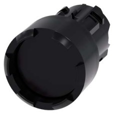 3SU1000-0DB10-0AA0 Pushbutton, 22 mm, round, plastic, black, Front ring, raised, castellated momentary contact type 3SU1000-0DB10-0AA0 Pushbutton, 22 mm, round, plastic, black, Front ring, raised, castellated momentary contact type
