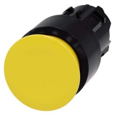 3SU1000-1AA30-0AA0 Mushroom pushbutton, 22 mm, round, plastic, yellow, 30 mm, latching, Pull-to-unlatch mechanism 3SU1000-1AA30-0AA0 Mushroom pushbutton, 22 mm, round, plastic, yellow, 30 mm, latching, Pull-to-unlatch mechanism