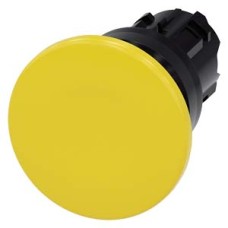 3SU1000-1BD30-0AA0 Mushroom pushbutton, 22 mm, round, plastic, yellow, 40 mm, momentary contact type 3SU1000-1BD30-0AA0 Mushroom pushbutton, 22 mm, round, plastic, yellow, 40 mm, momentary contact type