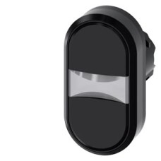 3SU1000-3AB11-0AA0 Twin pushbutton, 22 mm, round, plastic, black, black, pushbuttons, flat 3SU1000-3AB11-0AA0 Twin pushbutton, 22 mm, round, plastic, black, black, pushbuttons, flat