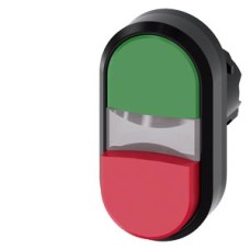 3SU1000-3BB42-0AA0 Twin pushbutton, 22 mm, round, plastic, green, red, pushbuttons, flat and raised 3SU1000-3BB42-0AA0 Twin pushbutton, 22 mm, round, plastic, green, red, pushbuttons, flat and raised