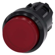 3SU1001-0BB20-0AA0 Illuminated pushbutton, 22 mm, round, plastic, red, pushbutton, raised momentary contact type
