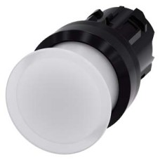 3SU1001-1AD60-0AA0 Illuminated mushroom pushbutton, 22 mm, round, plastic, white, 30 mm, momentary contact type 3SU1001-1AD60-0AA0 Illuminated mushroom pushbutton, 22 mm, round, plastic, white, 30 mm, momentary contact type