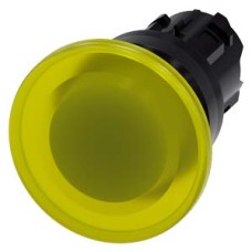 3SU1001-1BD30-0AA0 Illuminated mushroom pushbutton, 22 mm, round, plastic, yellow, 40 mm, momentary contact type 3SU1001-1BD30-0AA0 Illuminated mushroom pushbutton, 22 mm, round, plastic, yellow, 40 mm, momentary contact type