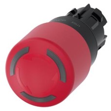 3SU1001-1GB20-0AA0 EMERGENCY STOP mushroom pushbutton, illuminable, 22 mm, round, plastic, red, 30 mm, positive latching 3SU1001-1GB20-0AA0 EMERGENCY STOP mushroom pushbutton, illuminable, 22 mm, round, plastic, red, 30 mm, positive latching