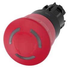 3SU1001-1HB20-0AA0 EMERGENCY STOP mushroom pushbutton, illuminable, 22 mm, round, plastic, red, 40 mm, positive latching 3SU1001-1HB20-0AA0 EMERGENCY STOP mushroom pushbutton, illuminable, 22 mm, round, plastic, red, 40 mm, positive latching
