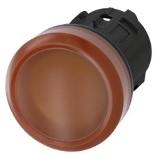 3SU1001-6AA00-0AA0 Indicator lights, 22 mm, round, plastic, amber, lens, smooth 3SU1001-6AA00-0AA0 Indicator lights, 22 mm, round, plastic, amber, lens, smooth