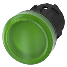3SU1001-6AA40-0AA0 Indicator lights, 22 mm, round, plastic, green, lens, smooth 3SU1001-6AA40-0AA0 Indicator lights, 22 mm, round, plastic, green, lens, smooth