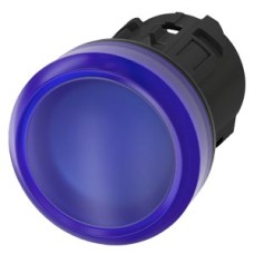 3SU1001-6AA50-0AA0 Indicator lights, 22 mm, round, plastic, blue, lens, smooth