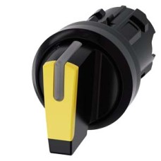 3SU1002-2BN30-0AA0 Selector switch, illuminable, 22 mm, round, plastic, yellow, selector switch, short, 3 switch positions I-O<II, left latching, right momentary contact type 3SU1002-2BN30-0AA0 Selector switch, illuminable, 22 mm, round, plastic, yellow, selector switch, short, 3 switch positions I-O<II, left latching, right momentary contact type