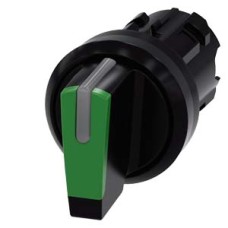 3SU1002-2BN40-0AA0 Selector switch, illuminable, 22 mm, round, plastic, green, selector switch, short, 3 switch positions I-O<II, left latching, right momentary contact type 3SU1002-2BN40-0AA0 Selector switch, illuminable, 22 mm, round, plastic, green, selector switch, short, 3 switch positions I-O<II, left latching, right momentary contact type
