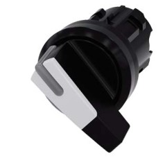 3SU1002-2CF60-0AA0 Galvutė jungiklio su pašvietimu O-I, su fiksacija, plastikinė, balta, su prailginta rankenėle