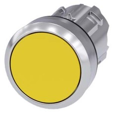 3SU1050-0AB30-0AA0 Pushbutton, 22 mm, round, metal, shiny, yellow, pushbutton, flat momentary contact type 3SU1050-0AB30-0AA0 Pushbutton, 22 mm, round, metal, shiny, yellow, pushbutton, flat momentary contact type