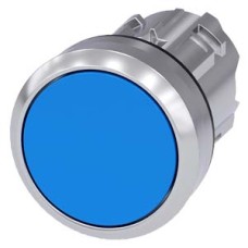 3SU1050-0AB50-0AA0 Pushbutton, 22 mm, round, metal, shiny, blue, pushbutton, flat momentary contact type 3SU1050-0AB50-0AA0 Pushbutton, 22 mm, round, metal, shiny, blue, pushbutton, flat momentary contact type