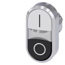 3SU1050-3AB61-0AK0 Dvigubas mygtukas, metalinis, baltas: "I", juodas: "O" 3SU1050-3AB61-0AK0 Dvigubas mygtukas, metalinis, baltas: "I", juodas: "O"