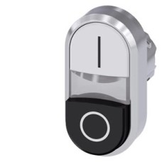 3SU1050-3BB61-0AK0 Dvigubas mygtukas, metalinis, baltas: "I", juodas: "O" 3SU1050-3BB61-0AK0 Dvigubas mygtukas, metalinis, baltas: "I", juodas: "O"