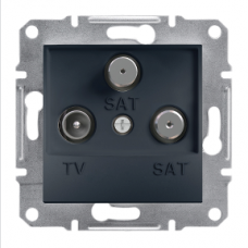 EPH3600171 Asfora, TV-SAT-SAT ending socket, 1dB, anthracite