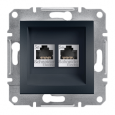 EPH4400171 Asfora - double Data socket - RJ45 cat.5e UTP anthracite