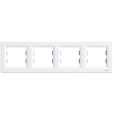 EPH5800421 Asfora - horizontal 4-gang frame - white