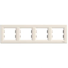 EPH5800423 Asfora - horizontal 4-gang frame - cream