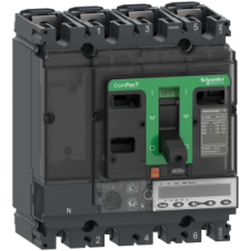 C25W45E100 Circuit breaker, ComPacT NSX250HB2, 100kA/690VAC, 4 poles, MicroLogic 5.2E trip unit 100A