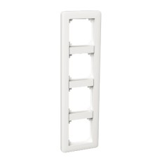 WDE002704  Dangtelio rėmelis, 4 elementų, baltas, Exxact Primo