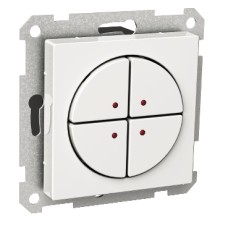 WDE002794 SELV mygtukas, 4P, baltas, Exxact