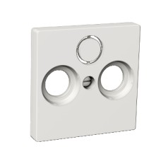 WDE002845 Centrinė plokštelė antenos lizdui R+TV+(SAT), balta, Exxact