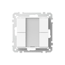 WDE002933 Mygtukas, KNX, 2 eilių, baltas, Exxact