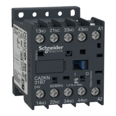 CA2KN31B7 Control relay, TeSys K, 3 NO + 1 NC, lt or eq to 690V, 24VAC coil