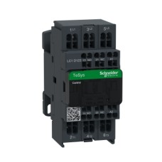 LC1D123B7 TeSys D kontaktorius 3P, 5,5kW, vald. ritė 24V AC, pap. kont. 1NO+1NC, spyruokliniai gnybtai