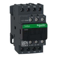 LC1D128D7 Contactor, TeSys Deca, 4P(2NO+2NC), AC-1, <=440V, 25A, 42VAC 50/60Hz coil, screw clamp terminal