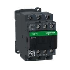 LC1D12BD TeSys D contactor 5,5kW - 3P(3 NO) - AC-3 - <= 440 V 12 A - 24 V DC coil -1N0+1NC