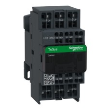 LC1D253B7 Contactor, TeSys Deca, 3P(3NO), AC-3/AC-3e, <=440V, 25A, 24V AC 50/60Hz coil, spring terminals