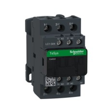 LC1D25G7 Schneider Electric LC1D25G7 Picture  2  videos IEC contactor, TeSys Deca, nonreversing, 25A, 15HP at 480VAC, up to 100kA SCCR, 3 phase, 3 NO, 120VAC 50/60Hz coil, open