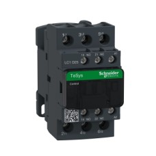 LC1D25V7 Contactor, TeSys Deca, 3P(3NO), AC-3/AC-3e, <=440V, 25A, 400V AC 50/60Hz coil, screw clamp terminals