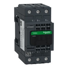 LC1D50A3M7 Contactor, TeSys Deca, 3P(3 NO), AC-3/AC-3e, <=400V, 50A, 220V AC 50/60Hz coil, spring terminals