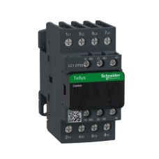 LC1DT32B7 IEC contactor, TeSys Deca, nonreversing, 32A resistive, 4 pole, 4 NO, 24VAC 50/60Hz coil, open style