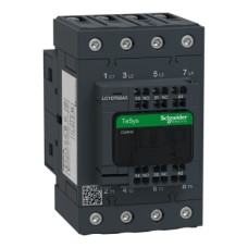 LC1DT60A3E7 Contactor, TeSys Deca, 4P(4 NO), AC-1, <=440V, 60A, 48VAC 50/60Hz coil, spring terminals